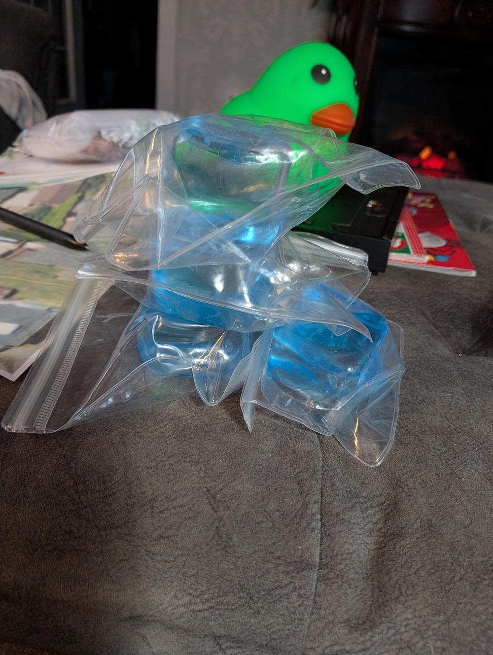 Blue Squishy Cube - Picture 5 of 6
